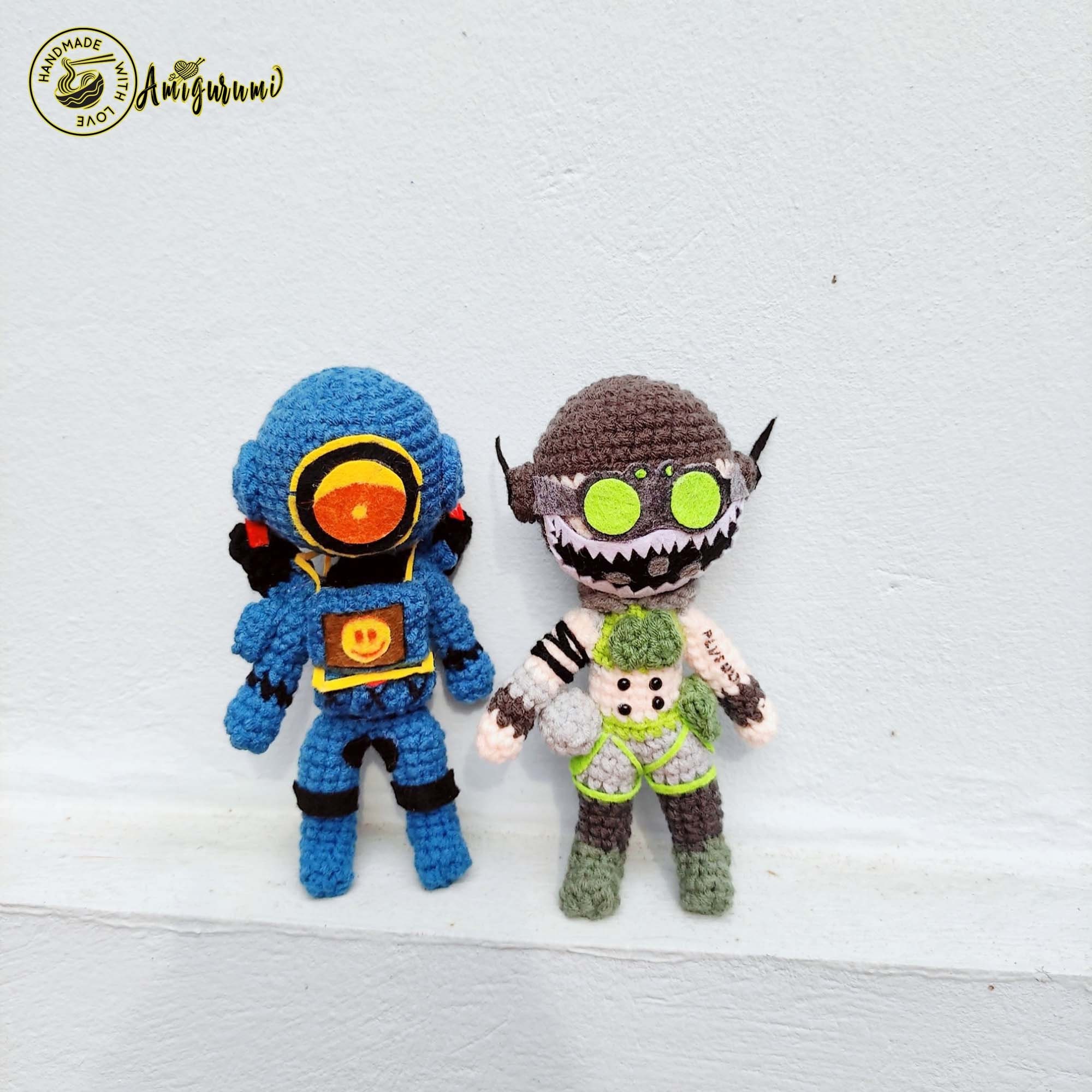 Fanmade Apex Legends Characters Crochet Doll Amigurumi, Apex Legends Character Plush, Apex Legends Plushies, Apex Legends Crochet Doll