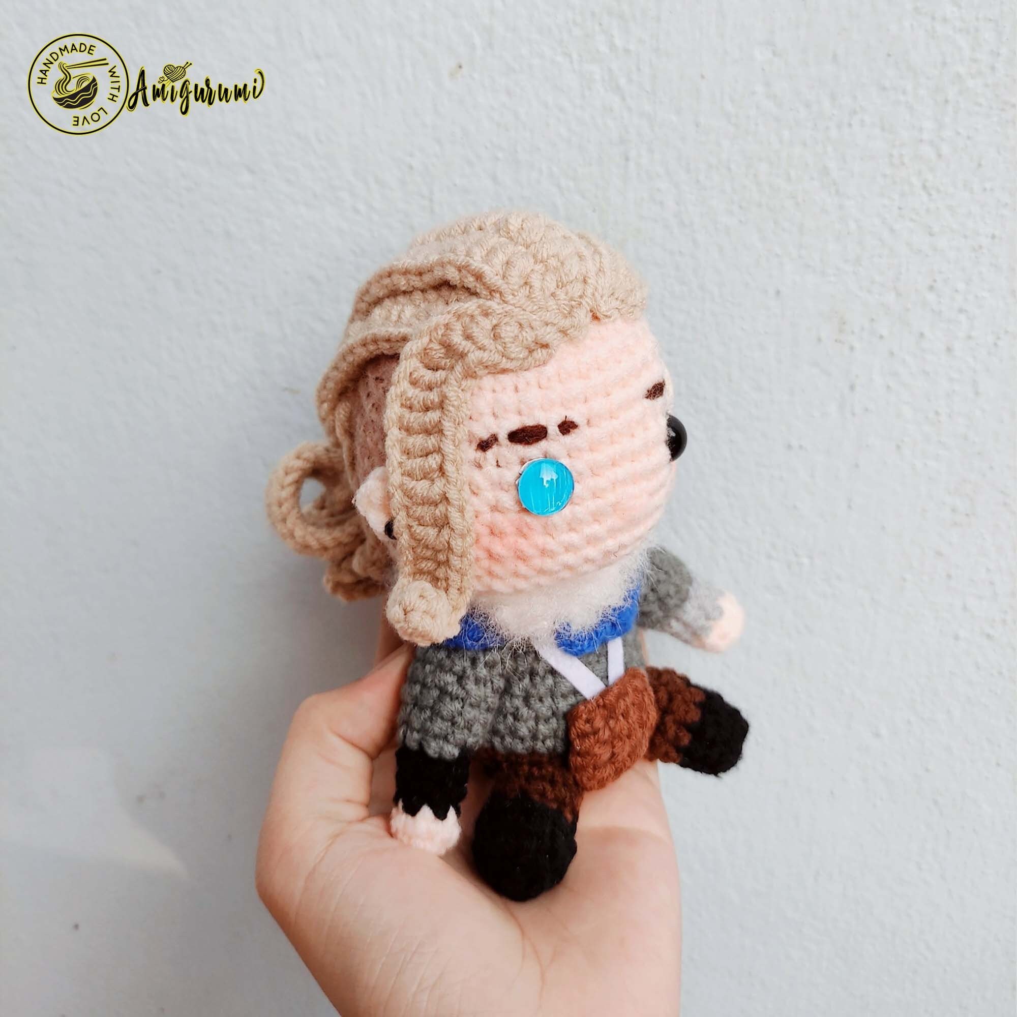 Fanmade Valorant Sova Agents Crochet Doll Amigurumi, Sova Character Plush, Sova Plushies, Sova Character Crochet Doll, Sova Valorant