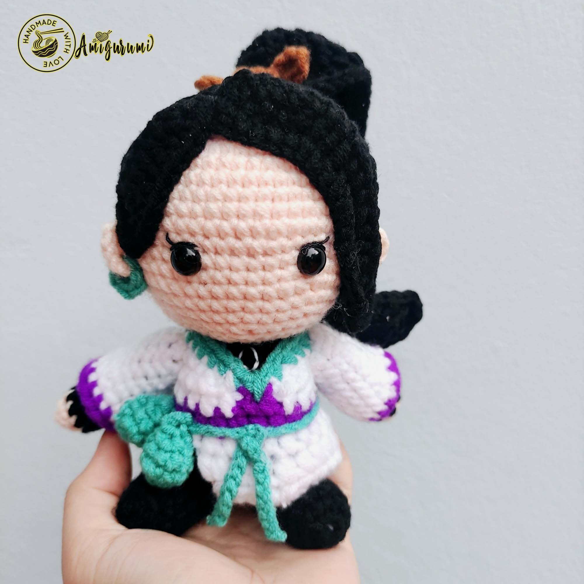 Fanmade Valorant Sage Agents Crochet Doll Amigurumi, Sage Character Plush, Sage Plushies, Sage Character Crochet Doll, Sage Valorant