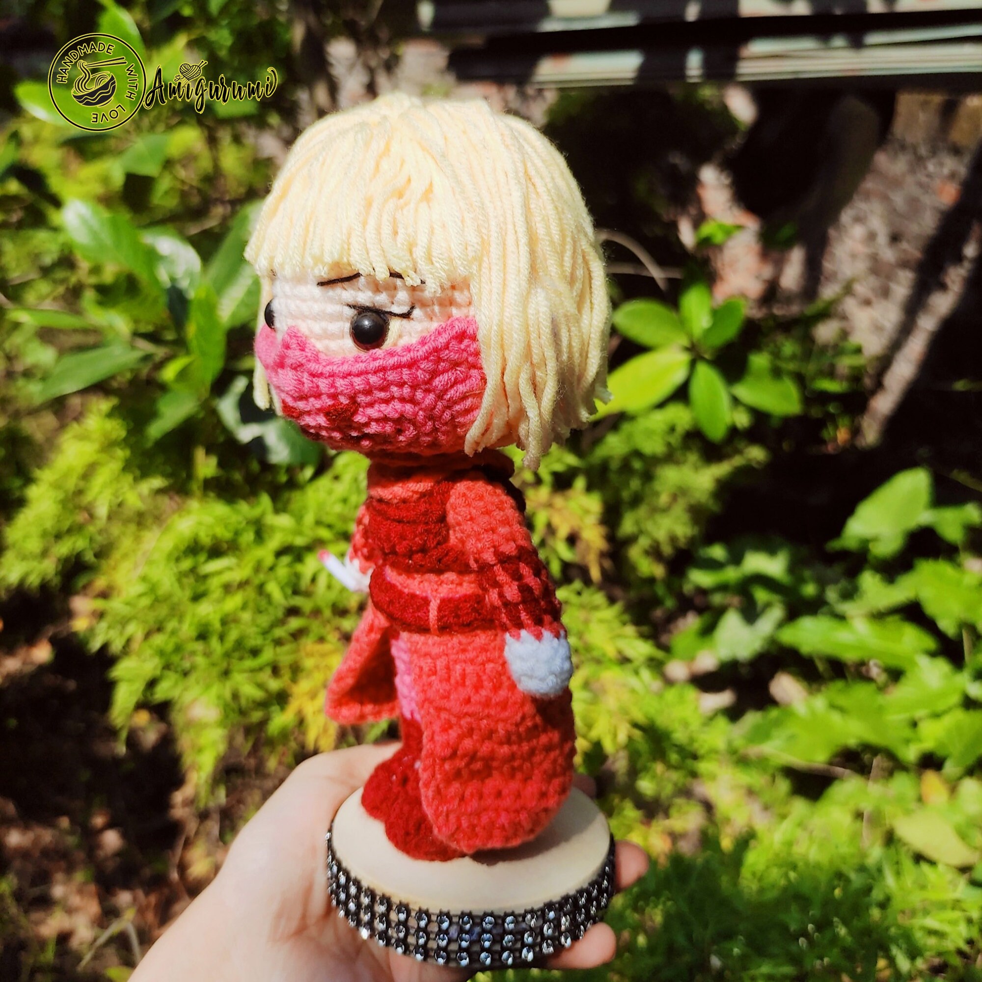 Fanmade Kiwi - Cyberpunk Edgerunners Crochet Doll Amigurumi, Cyberpunk Plush, Cyberpunk Edgerunners Plushies, Cyberpunk Crochet Doll