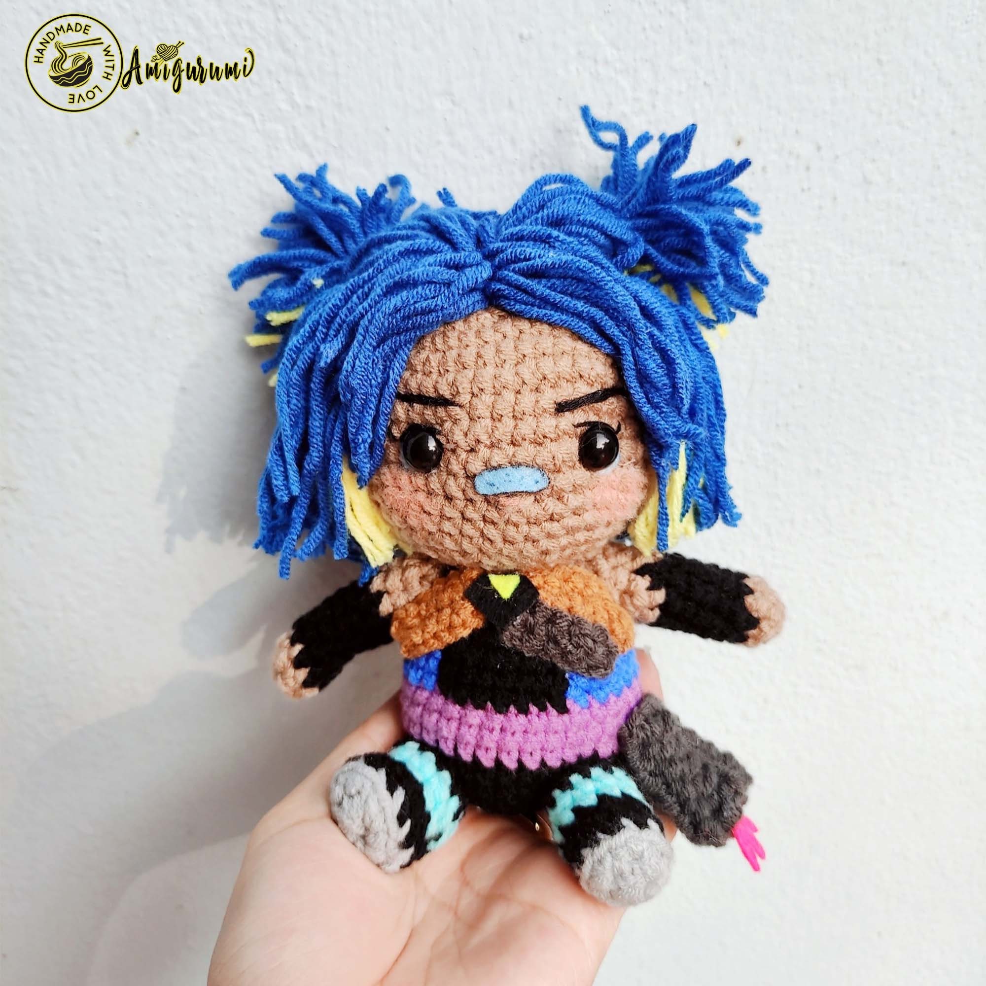 Fanmade Valorant Neon Agents Crochet Doll Amigurumi, Neon Character Plush, Neon Plushies, Neon Character Crochet Doll