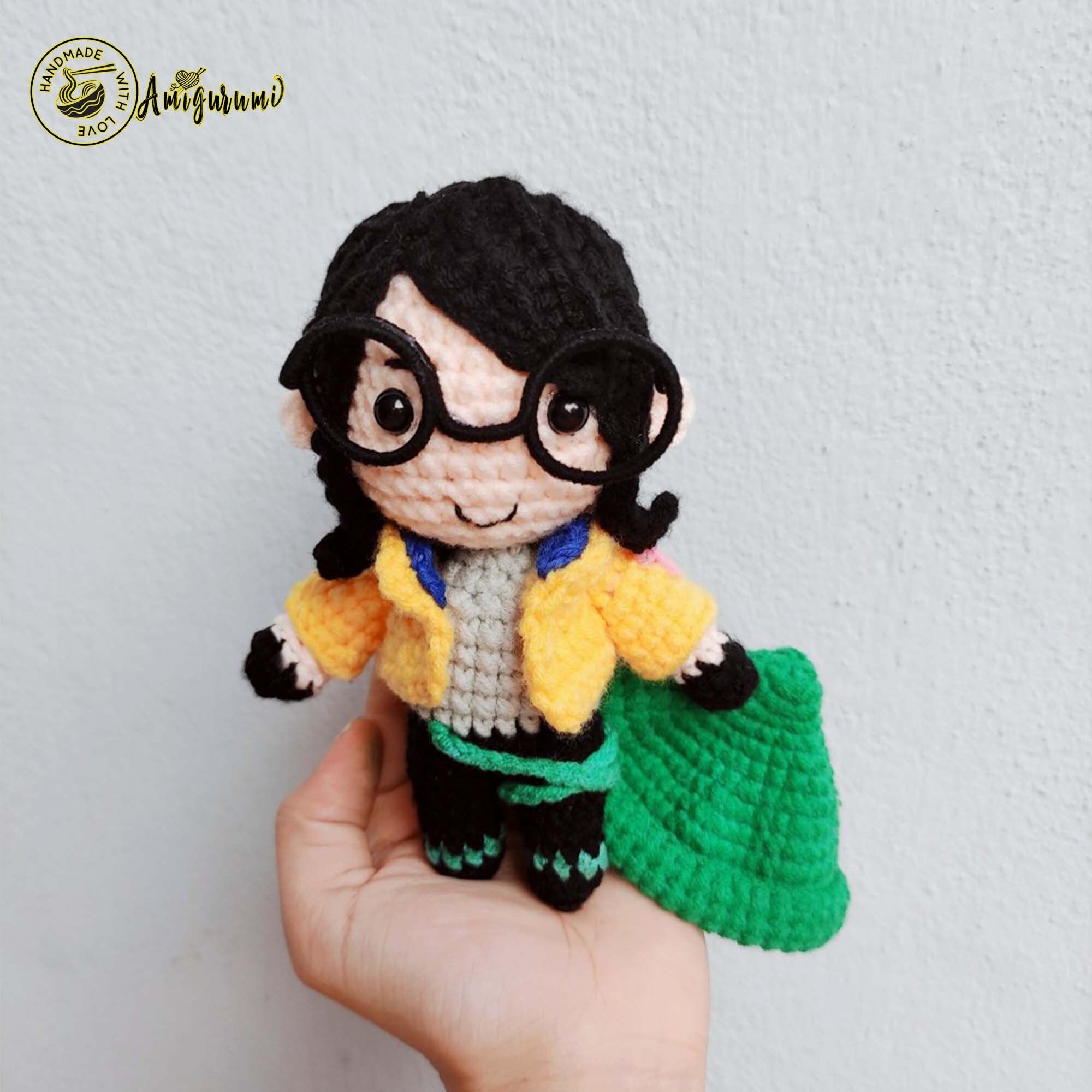 Fanmade Valorant Killjoy Agents Crochet Doll Amigurumi, Killjoy Character Plush, Killjoy Plushies, Killjoy Character Crochet Doll