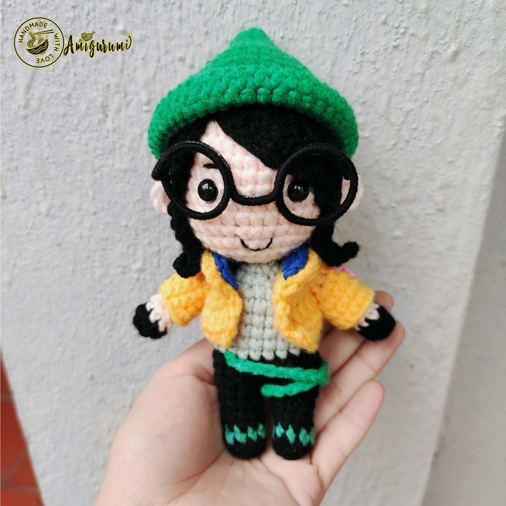 Fanmade Valorant Killjoy Agents Crochet Doll Amigurumi, Killjoy Character Plush, Killjoy Plushies, Killjoy Character Crochet Doll