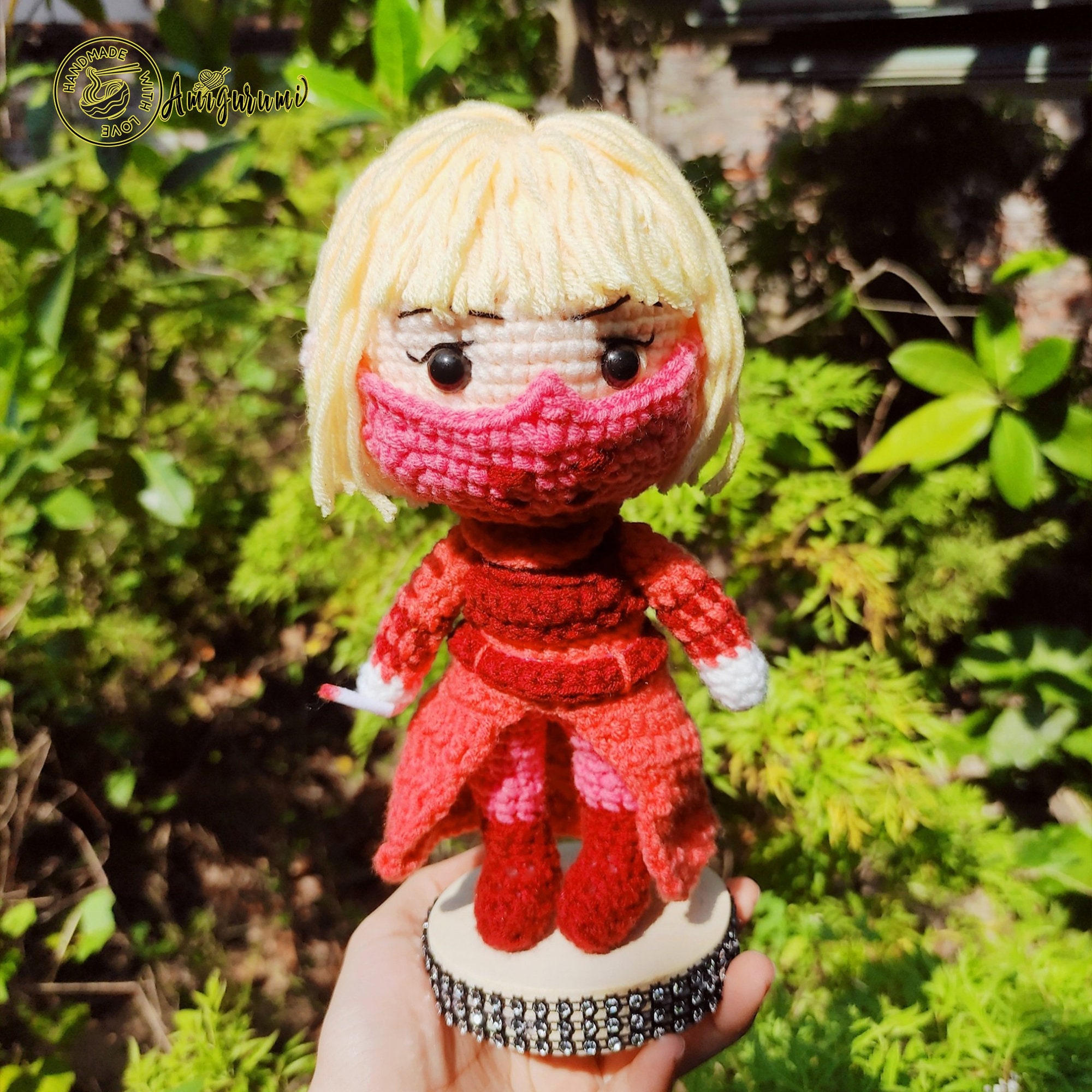 Fanmade Kiwi - Cyberpunk Edgerunners Crochet Doll Amigurumi, Cyberpunk Plush, Cyberpunk Edgerunners Plushies, Cyberpunk Crochet Doll