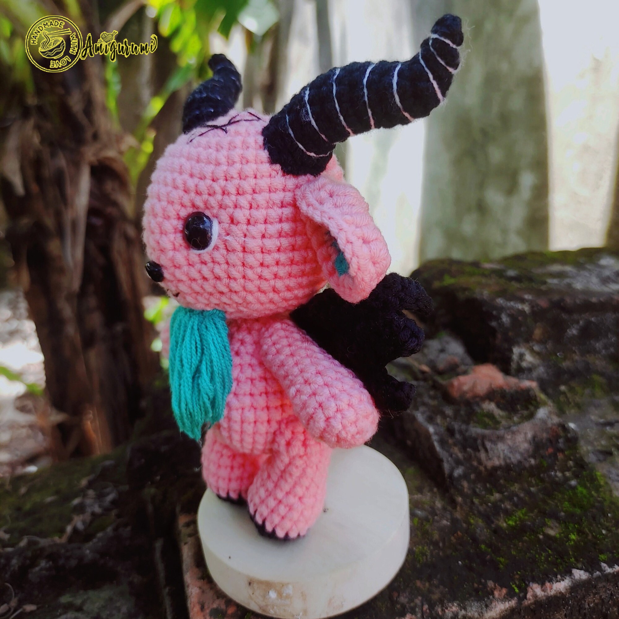 Fanmade Baphomet So Cute Plushies Doll Amigurumi Chibi Style, Baphomet Plush, Baphomet Crochet, Baphomet Plushies Doll, Baby Goat Amigurumi