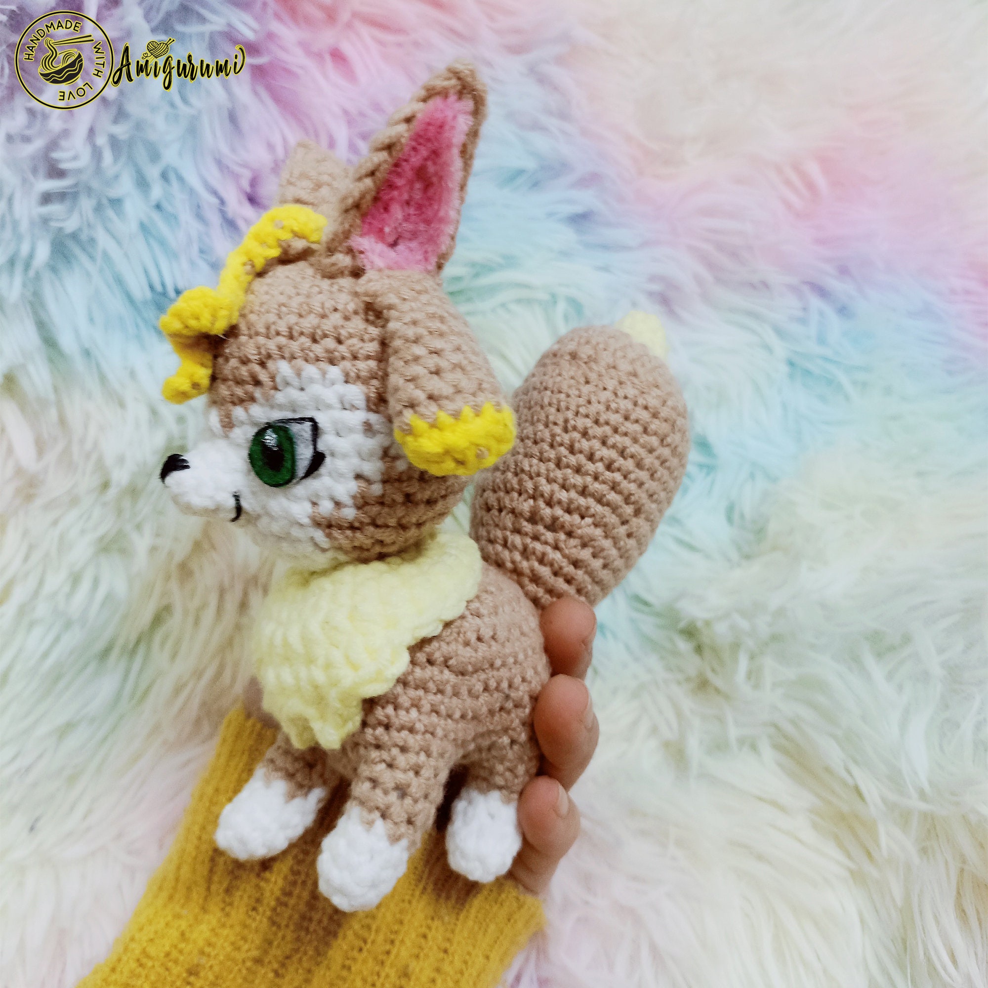 Fanmade Vixy In Palworld Crochet Doll Amigurumi, Vixy Plush, Vixy Plushies, Vixy Crochet Doll, Tanzee, Lifmunk, Cattiva